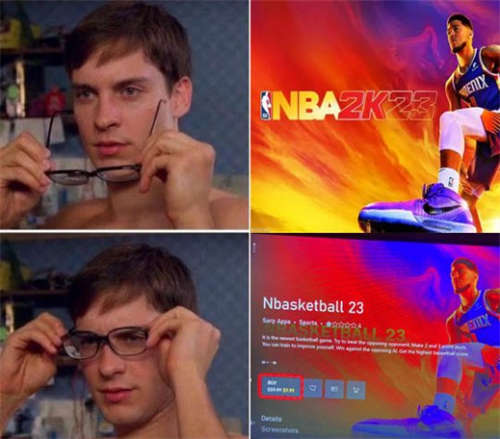 平台是真的 游戏是假的 玩家花9.9美元买到像素风NBA2K23(图1)