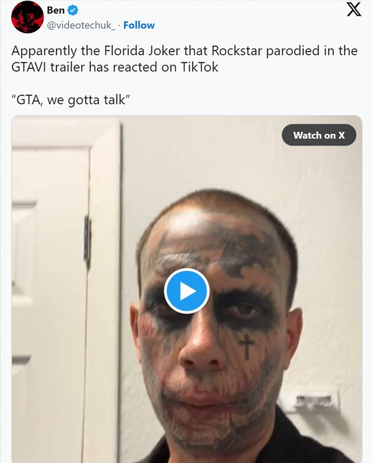 佛州小丑回应自己出现在《GTA6》：R星，我们得谈谈了(图2)