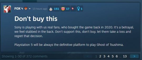 PS粉丝抵制《对马岛之鬼》PC版 甚至称PC玩家最垃圾(图2)